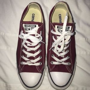 Maroon Converse Sneakers
